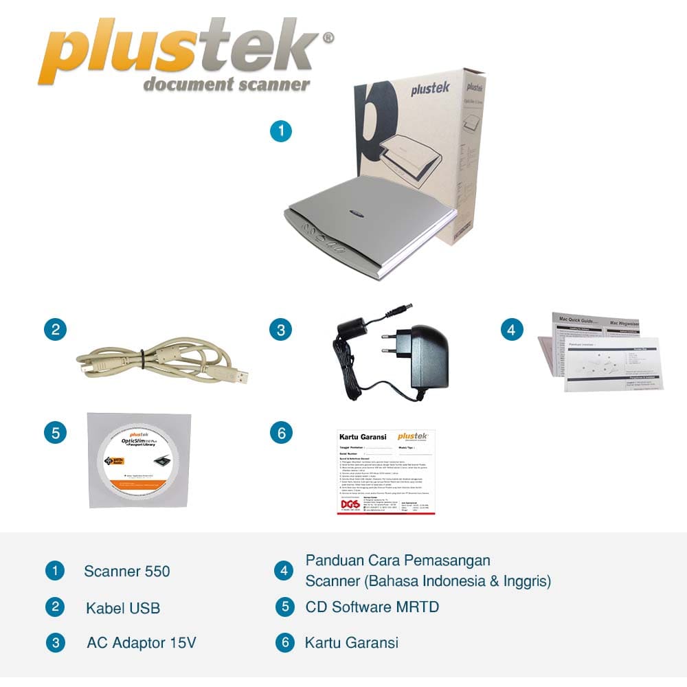 Plustek Scanner OpticSlim 550Plus + Passport Library - Image 11