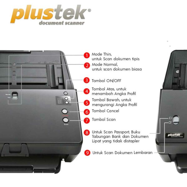 Scanner de bureau Plustek SmartOffice PT2160 bac chargeur recto verso