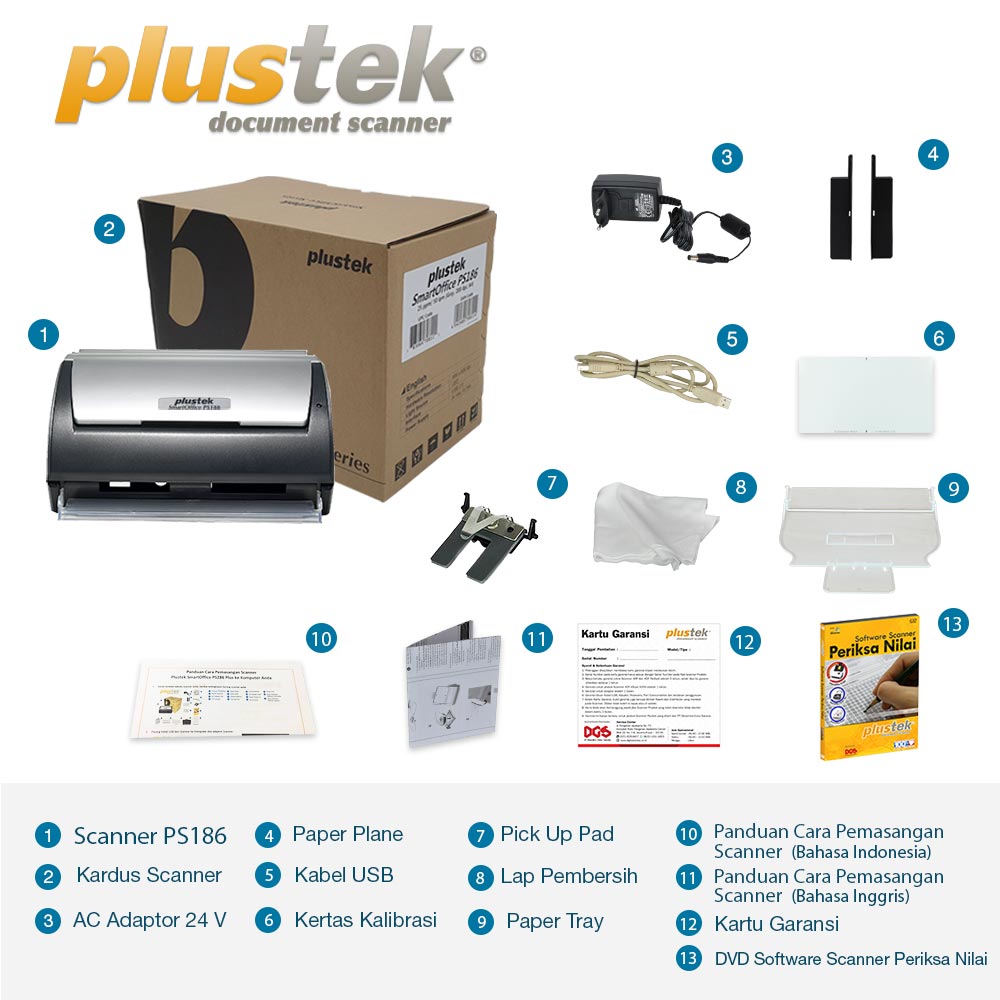 Plustek Scanner Periksa Nilai LJK PS186 - Image 10