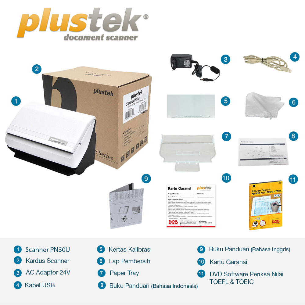 Plustek Scanner Periksa Nilai TOEFL & TOEIC PN30U - Image 9