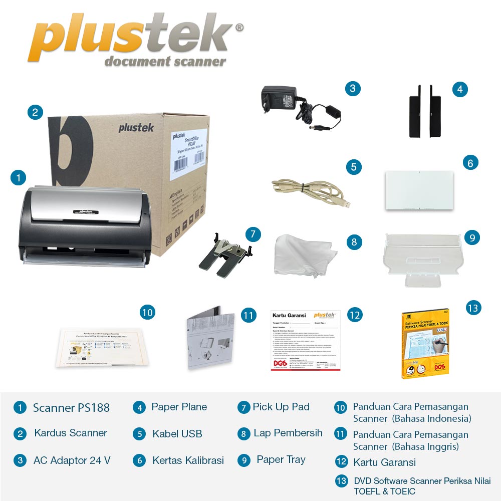 Plustek Scanner Periksa Nilai TOEFL & TOEIC PS188 - Image 10
