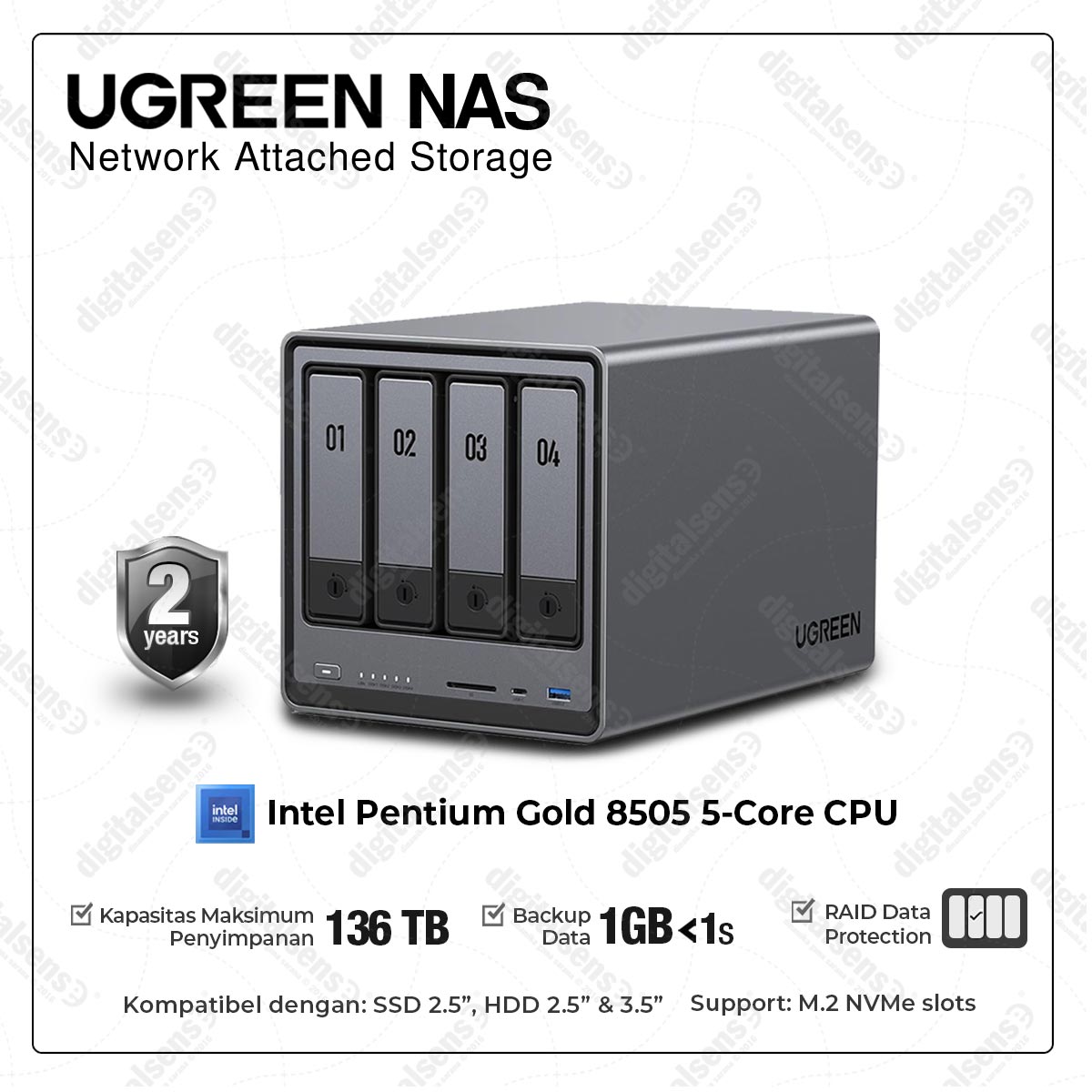 NAS-UGREEN-DX4800-4
