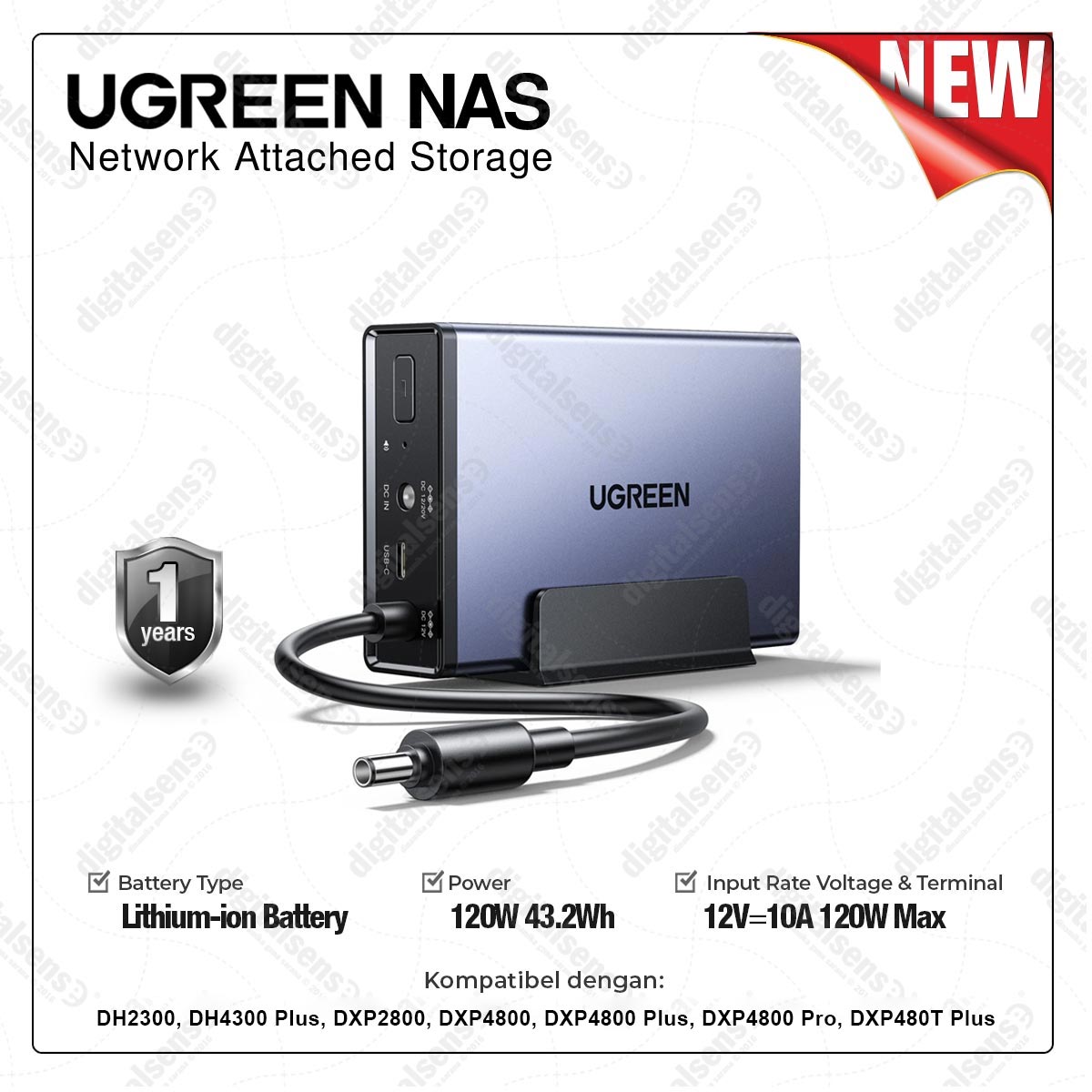 UGREEN UPS US3000 - 120W DC Uninterruptible Power Supply - Image 1