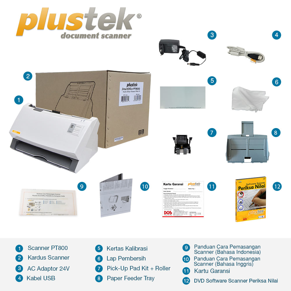 Plustek Scanner Periksa Nilai LJK PT800 - Image 5